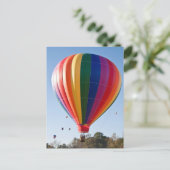 数々の色熱風船はがき ポストカード (スタンド正面)