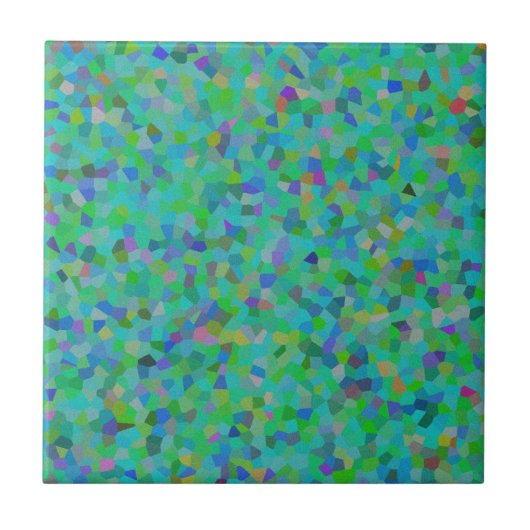 数々の色紙吹雪デザイン タイル (正面)