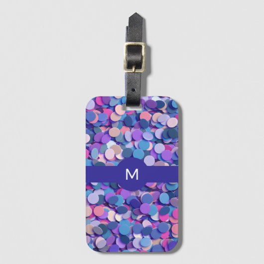 数々の色紙吹雪 ラゲッジタグ (正面縦)