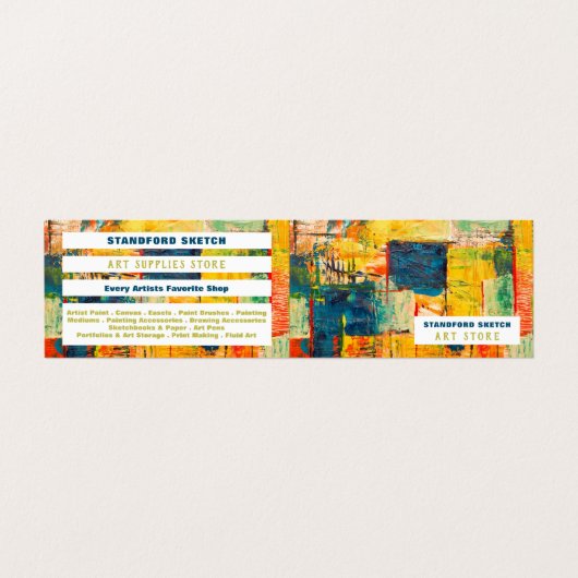 数々の色絵を描抽象芸術用品店 名刺 (外部フラット)