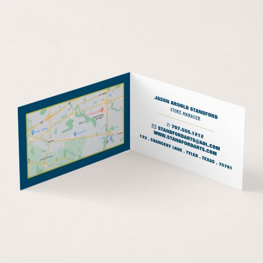 数々の色絵を描抽象芸術用品店 名刺 (内部)