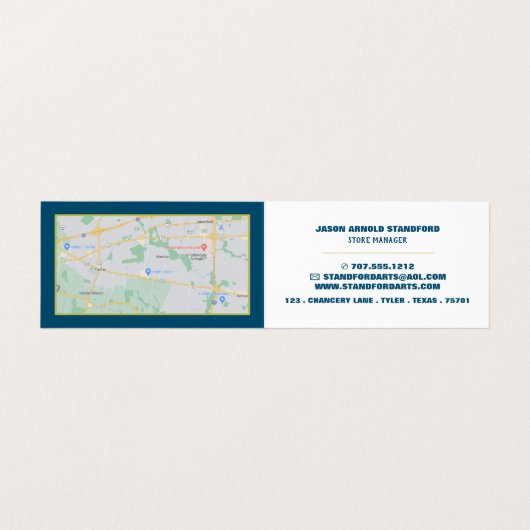 数々の色絵を描抽象芸術用品店 名刺 (内部フラット)