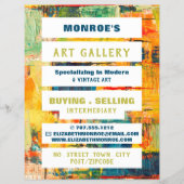 数々の色絵を描抽象芸術、ギャラリー チラシ (正面)