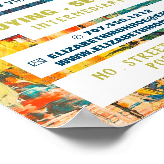 数々の色絵を描抽象芸術、ギャラリー ポスター (角)