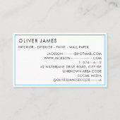 数々の色絵を描絵を描ポット飾 名刺 (裏面)