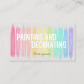 数々の色絵を描絵を描筋飾と 名刺 (正面)