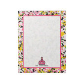 数々の色絵を描(ばちゃばちゃ)跳ねる先生 ノートパッド (回転)