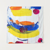 数々の色絵画の タペストリー (正面(横))