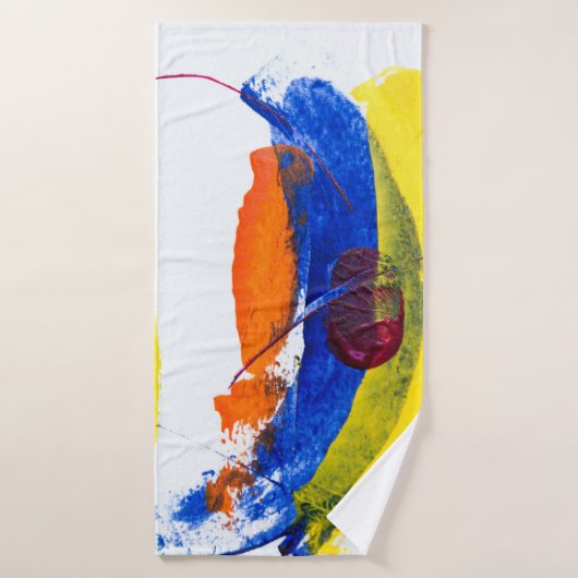 数々の色絵画の バスタオル (バスタオル)