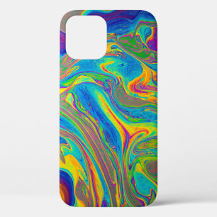 数々の色絵画の iPhone 12ケース