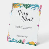 数々の色葉ブライダルシャワー 台座サイン (正面)