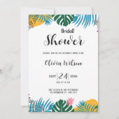 数々の色葉ブライダルシャワー 招待状 (正面)