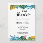 数々の色葉ブライダルシャワー 招待状 (正面/裏面)