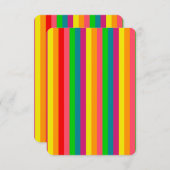 数々の色虹の垂直ストライプパターン (正面/裏面)