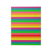 数々の色虹の垂直ストライプパターン ノートパッド (回転)