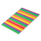 数々の色虹の垂直ストライプパターン ノートパッド (アングル)