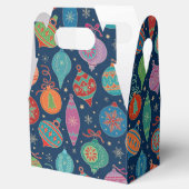 数々の色金ゴールドクリスマスツリー装飾パターン フェイバーボックス (オープン)