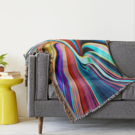 数々の色鮮やからせん状 スローブランケット
