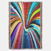 数々の色鮮やからせん状 スローブランケット (正面縦)