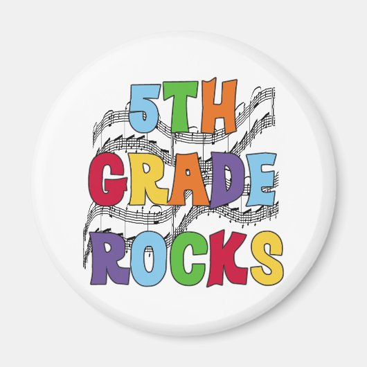 数々の色5等級岩 マグネット (正面)