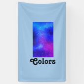 数々の色Tシャツ 横断幕 (縦)