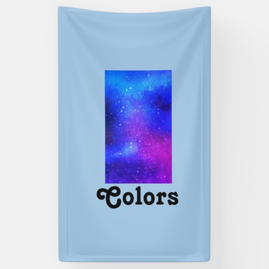 数々の色Tシャツ 横断幕 (縦)