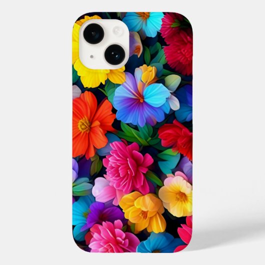数々の花柄–75647 Case-Mate iPhoneケース (裏面)