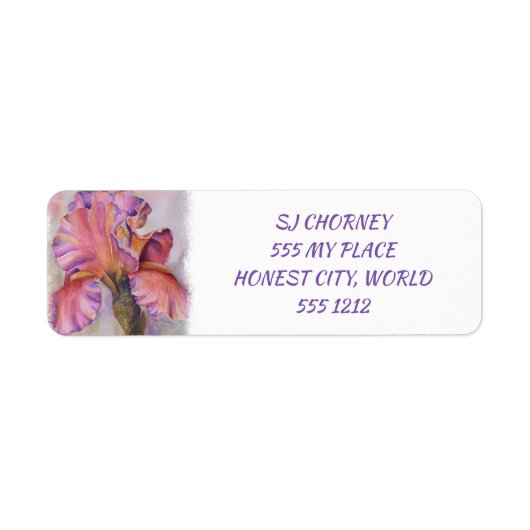 数々の虹彩フローラ ラベル (正面)