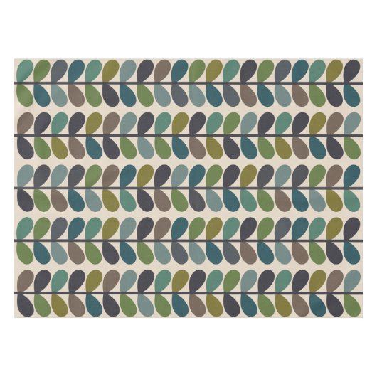 数々の離れ数々のStem Kingfischer テーブルクロス (正面(横))