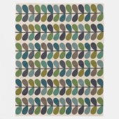 数々の離れ数々のStem Kingfischer フリースブランケット (正面)