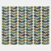 数々の離れ数々のStem Kingfischer フリースブランケット (正面(横))