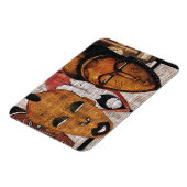 数々の顔トライバルフォトマグネット マグネット (左側)