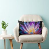 数々の鮮やか色の花デザイン-装飾用クッション ランバークッション (椅子)