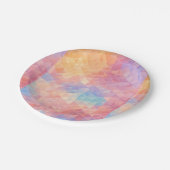 数々の鮮やか色紙プレート。 ペーパープレート (アングル)