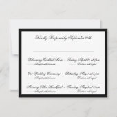 数々の-イベントクフォーマルロクラシッククの結婚 出欠カード (正面)