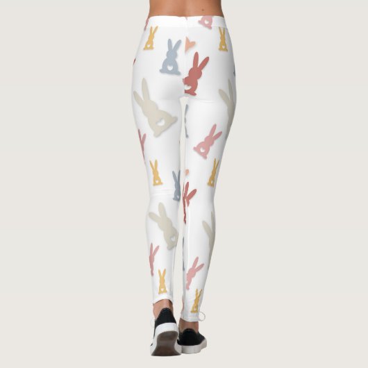 数々の – カラーのウサギのレギンス レギンス (裏面)