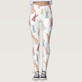 数々の – カラーのウサギのレギンス レギンス (正面)