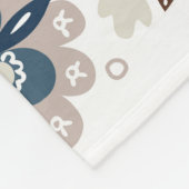 数々の – カラーのブーケ：手書き フリースブランケット (角)