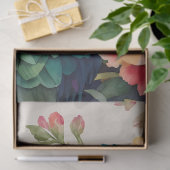 数々の – カラーオウムフローラ水彩アート 薄葉紙 (ギフト)