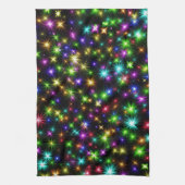 数々の – カラークリスマススターレイズ–57191 キッチンタオル (縦)