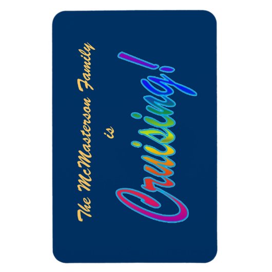 数々の – カラークルージングファミリステートルームドアマーカー マグネット (縦)