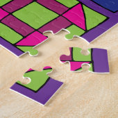 数々の – カラーサンプラーキルト20" x 30" ジグソーパズル (側面)