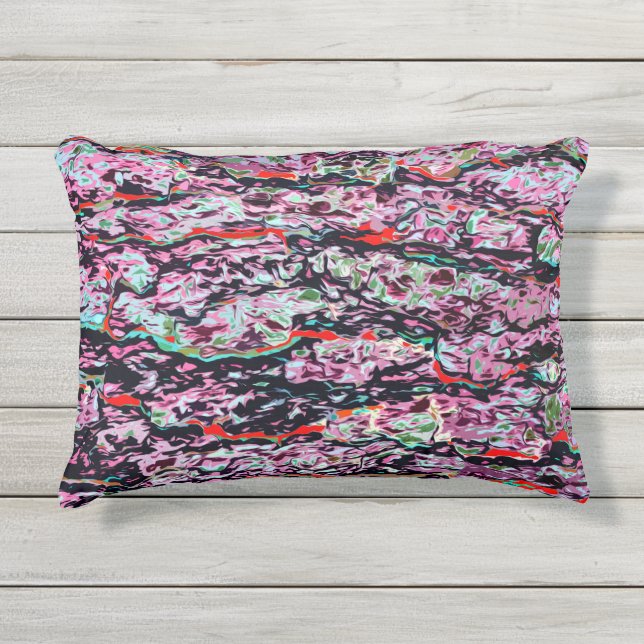 数々の – カラートレンディーシック抽象芸術パターン アウトドアクッション (正面)