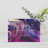 数々の – カラーバラハッピーバレンタインデーカード 招待状 (スタンド正面)