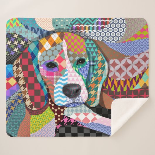 数々の – カラービーグル犬161 シェルパブランケット (正面(横))