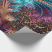 数々の – カラーフラクタル羽毛光沢ラッピング紙 ラッピングペーパー (角)