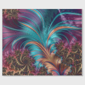 数々の – カラーフラクタル羽毛光沢ラッピング紙 ラッピングペーパー (フラット)
