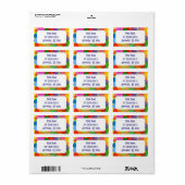 数々の – カラー円とドット ラベル (フルシート)