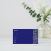 数々の – カラー円プロファイルカード 名刺 (スタンド正面)