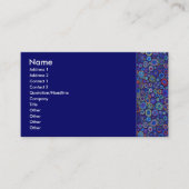 数々の – カラー円プロファイルカード 名刺 (正面)